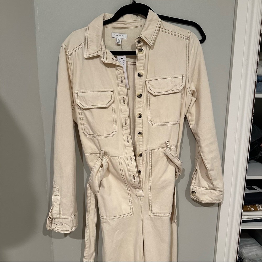 Top shop Jean jumpsuit